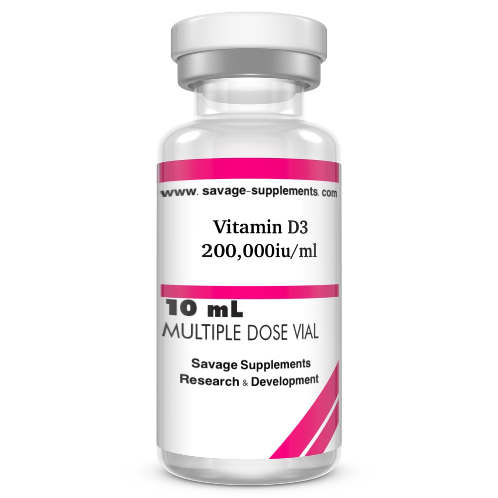 Vitamin D3 200000iuml 10ml Multidose Vial Savage Supplements